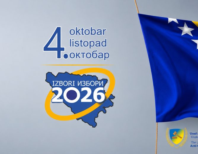 Ured za borbu protiv korupcije Unsko-sanskog kantona usvojio Plan aktivnosti za postupanje u predizbornom periodu pred Opće izbore 2026. godine